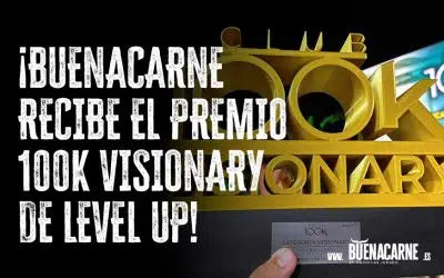 BUENACARNE RECIBE EL PREMIO 100K VISIONARY DE LEVEL UP