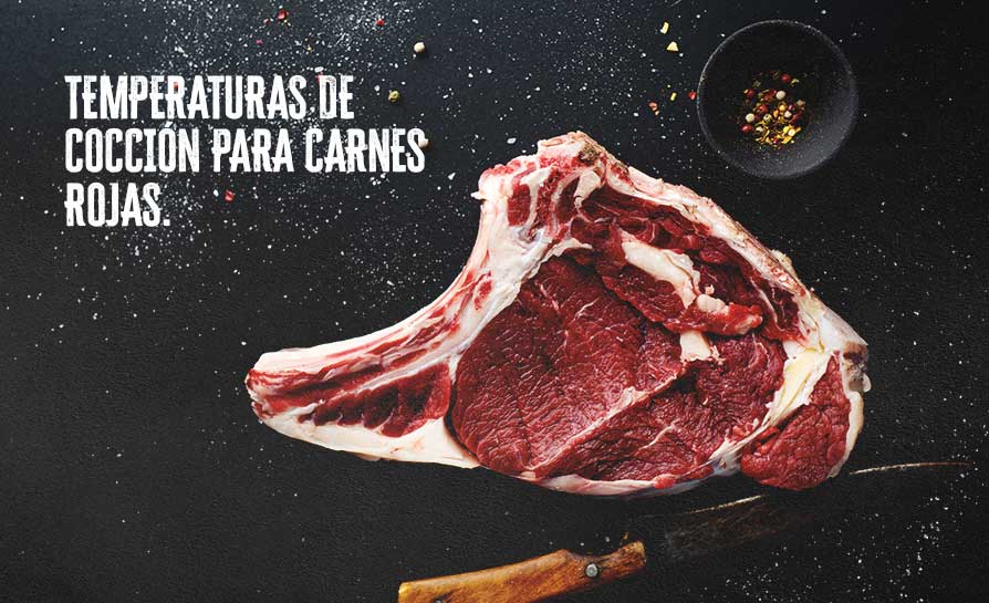 TEMPERATURAS DE COCCIÓN IDÓNEOS PARA LAS CARNES ROJAS